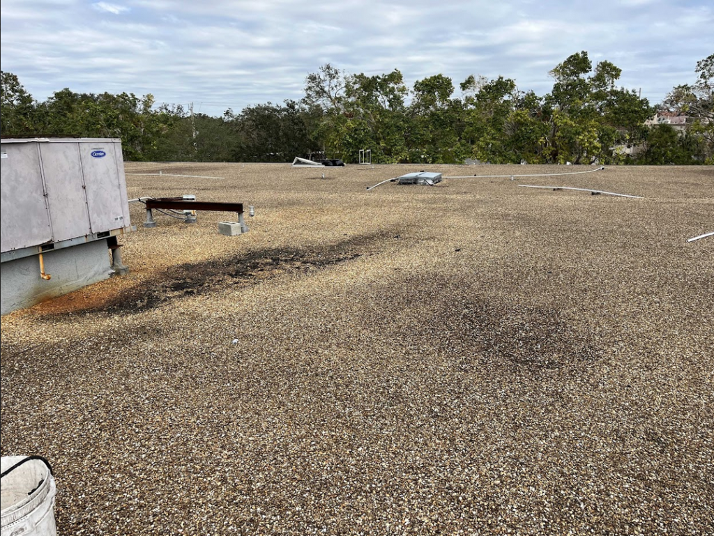 High Inspectations before repair rooftop condensate line